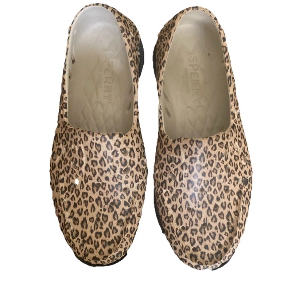 Sperry Top-Sider Authentic Original Float Boat Shoes Leopard Cheetah Women’s 6